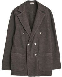 Stenströms - Jassen ,Bruin ,Wol Gebreide Double-Breasted Blazer - Lyst