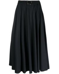 Herno - Lange Rok Met Elastische Tailleband - Lyst