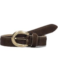 Notre-v - Accessoires ,Bruin ,Wol Bruine Leren Riem Voor Herfst/Winter Outfits - Lyst
