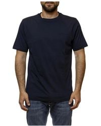 Refrigiwear - Tops ,Blauw ,Katoen Halen T-Shirt - Lyst