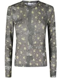 Ganni - Long Sleeve T-Shirts - Lyst