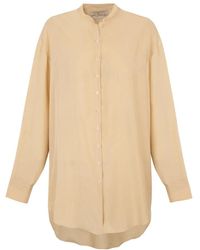 Cortana - Overhemden ,Geel ,Fernanda Zijden Blouse - Lyst