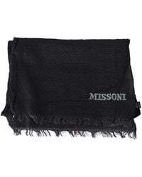Missoni - Textured Knit Wool Scarf - Lyst