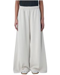 Lacoste - Broeken ,Wijde Pijpen Broek Met Elastische Tailleband - Lyst