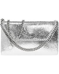 Stella McCartney - Accessoires ,Grijs ,Leer Falabella Wallet On Chain - Lyst