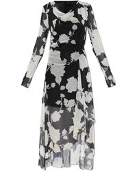 AllSaints - Loria Asymmetrische Jurk - Lyst