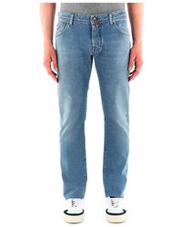 Jacob Cohen - Jeans denim nick fit di lusso - Lyst