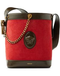Versace - Pivot Small Bucket Bag - Lyst