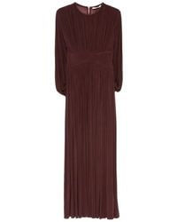 Zimmermann - Kleedjes ,Bruin ,Leer Luna Billow Maxi Jurk - Lyst