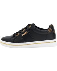 Guess - Schoenen ,Zwart ,Leer Stew Sneaker - Lyst