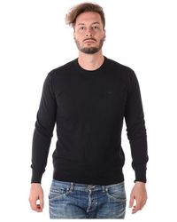 Emporio Armani - Fijngebreide Pullover Van Scheerwol - Lyst