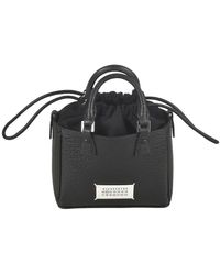 Maison Margiela - Schicke taschen kollektion,schwarze leder tote handtasche - Lyst