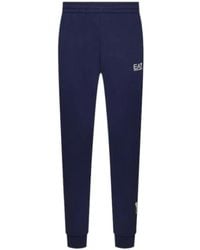 EA7 - Broeken ,Blauw ,Blauwe Slim Fit Broek 3Lpp 81Pjeqz 1554 - Lyst