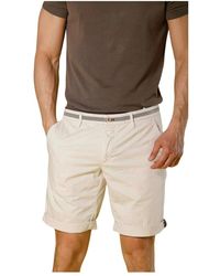 Mason's - Slim stretch gabardine chino bermuda shorts - Lyst
