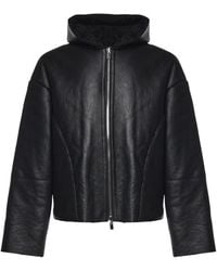 HELIOT EMIL - Jassen ,Zwart ,Leer Pace Leren Jas - Lyst