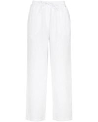 Barbour - Broeken ,Wit ,Katoen Christie Wide-Leg Broek - Lyst