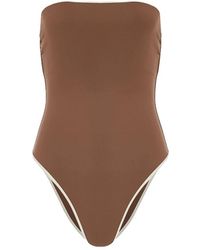 MC2 Saint Barth - Badmode ,Bruin ,Khyra One Piece Zwempak - Lyst