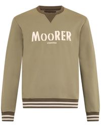 Moorer - Casual Sweatshirt Met Ronde Hals En Print - Lyst