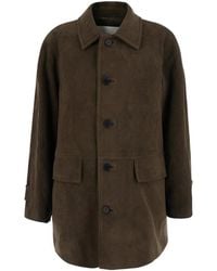 DUNST - Jassen ,Bruin ,Leer Lily Alter-Suede Half Jacket - Lyst