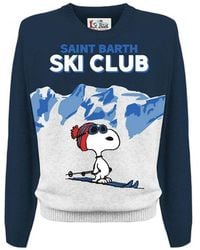 Mc2 Saint Barth - Snoopy Ski Club Crewneck Sweater - Lyst