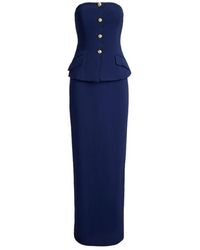 Ralph Lauren - Strapless Maxi Jurk - Lyst