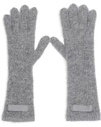 Jacquemus - Accessoires ,Grijs ,Wol Donkergrijze Alpaca Wol Les Gants Gros Grain Handschoenen - Lyst
