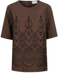P.A.R.O.S.H. - Overhemden ,Bruin ,Katoen Cannes Shirt - Lyst
