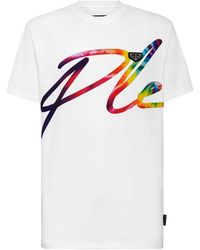 Philipp Plein - T-Shirt Round Neck Ss Signature - Lyst