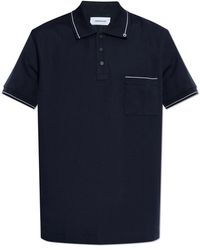 Ferragamo - Tops ,Blauw ,Katoen Polo Met Zak - Lyst