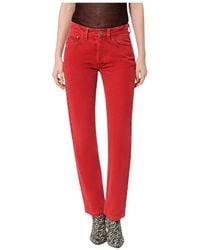 Isabel Marant - Jeans ,Rood ,Katoen Daya Regular Jeans - Lyst