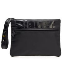 Blauer - Strip Clutch Handtas Pols Tas Zwart - Lyst
