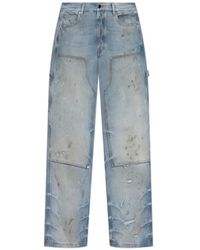 Amiri - Jeans ,Blauw ,Denim Jeans Met Een Verweerd Effect - Lyst