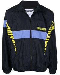 Moschino - Jassen ,Zwart ,Nylon Zwarte Casual Lange Jas Voor Mannen - Lyst
