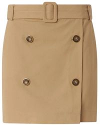 Pinko - Rokken ,Katoen Minirok Met Knopen En Riem - Lyst