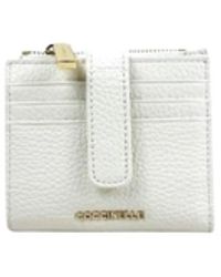 Coccinelle - Accessoires ,Wit ,Leer Metallic Soft Portafoglio Piccolo - Lyst
