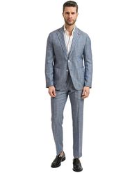 MULISH - Kostuums ,Blauw ,Wol Elegant Single-Breasted Suit - Lyst