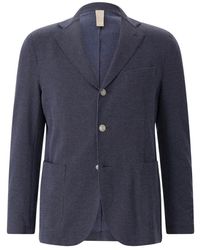 Eleventy - Jassen ,Blauw ,Katoen Formele Blazers - Lyst