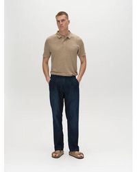 Gabba - Tops ,Bruin ,Linnen Linnen Polo Coriander Stijlvolle Casual Kleding - Lyst