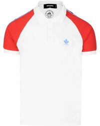 DSquared² - Leaf tape logo polo shirt - Lyst