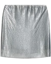 Versace - Rokken ,Grijs ,Pailletten Pailletten Rok - Lyst
