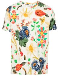 Vivienne Westwood - Folklore print t-shirts und polos aus bio-baumwolle - Lyst