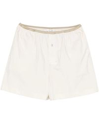Lemaire - Boxershorts Van Gewassen Katoenzijde - Lyst