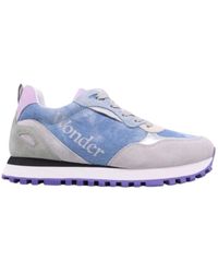 Liu Jo - Schoenen ,Veelkleurig ,Leer Denim Sneaker Leer Suède - Lyst