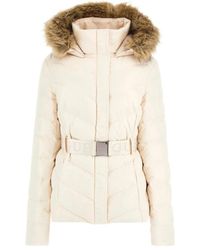 Guess - Steppjacke mit kunstfellkapuze - Lyst