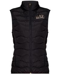 EA7 - Isolierte Weste mit Logo - Lyst