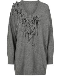Alberta Ferretti - V-Neck Knitwear - Lyst