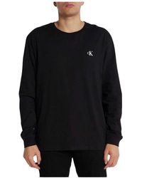 Calvin Klein - Bedrucktes langarmshirt - Lyst