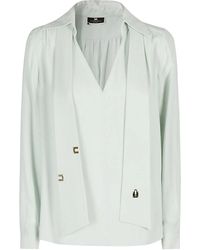 Elisabetta Franchi - Stilvolle bluse für frauen,modische bluse - Lyst