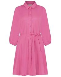 Freebird by Steven - Rosa Flowy Mini Kleid - Lyst