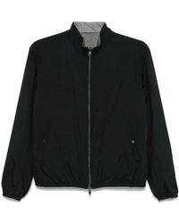 Herno - Wendejacke mit reißverschluss, blau - Lyst